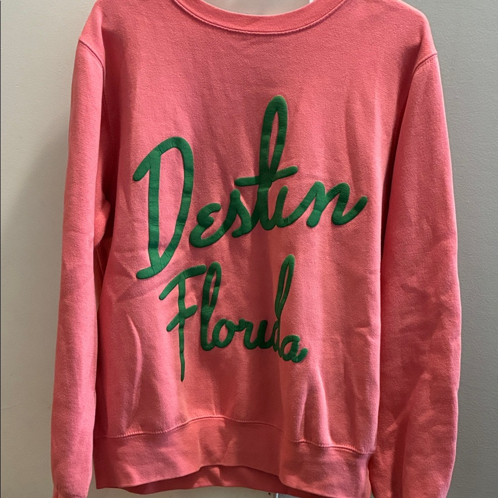 Pink 'Destin Florida' Crewneck Sweatshirt